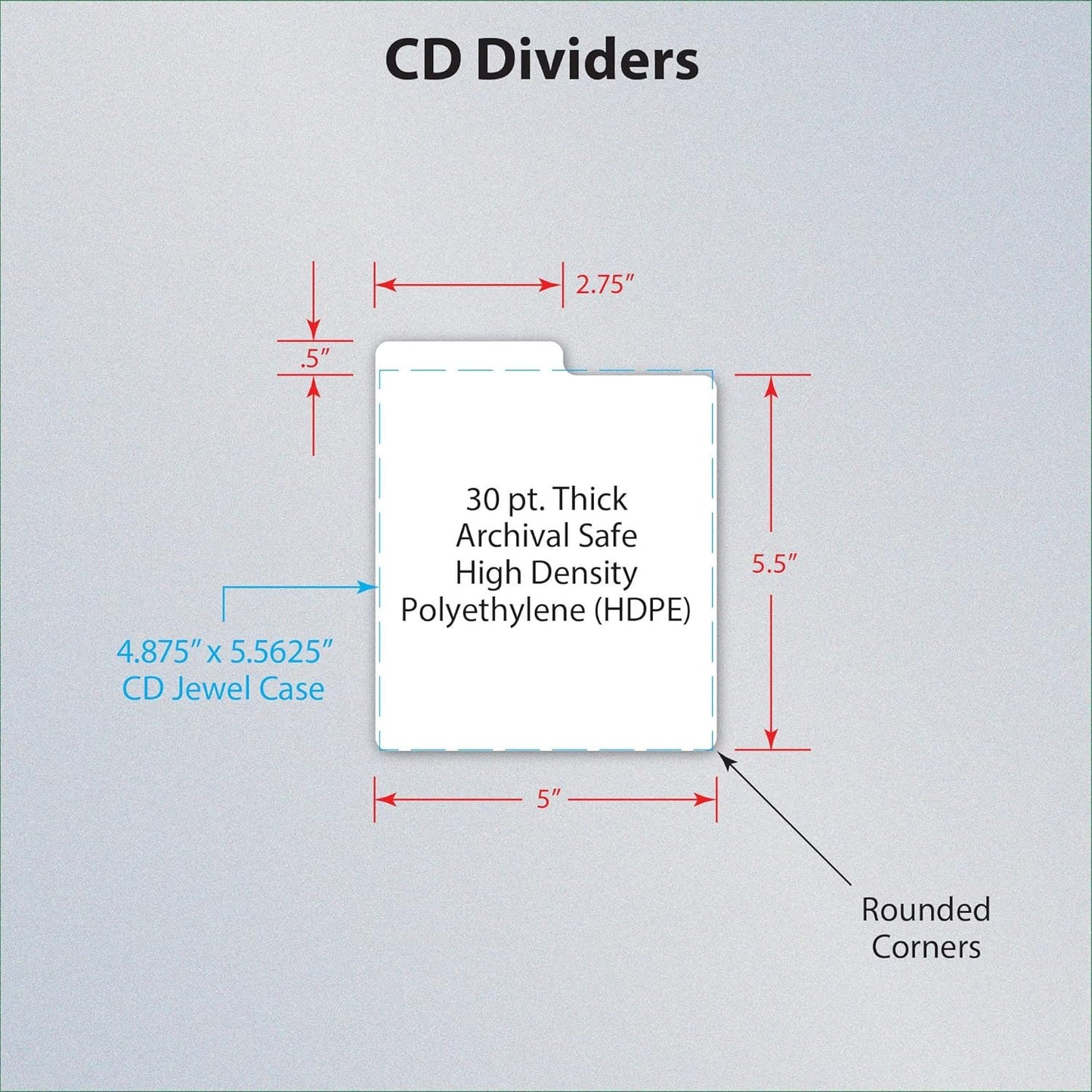 BCW 1-DD Bcw Disc Dividers