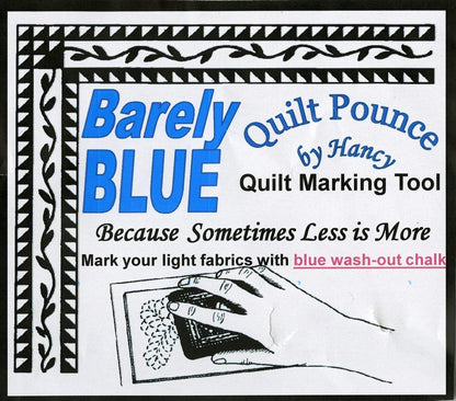 Hancy 2-Ounce Ultimate Quilt Pounce Pad with Chalk Powder, Blue