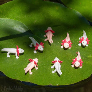 Accoutrements Archie McPhee Itty Bitty Axolotls 8 Pack