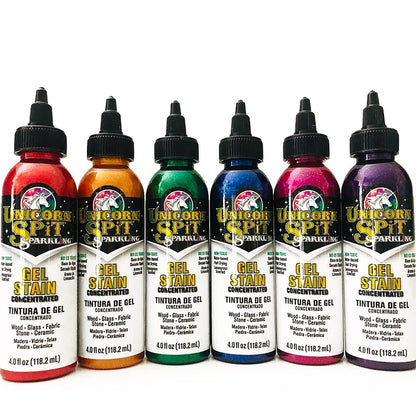 Unicorn Spit Sparkling Wood Stain & Glaze, 4oz. (6 Colors)