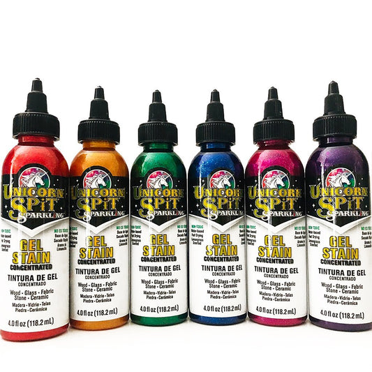 Unicorn Spit Sparkling Wood Stain & Glaze, 4oz. (6 Colors)