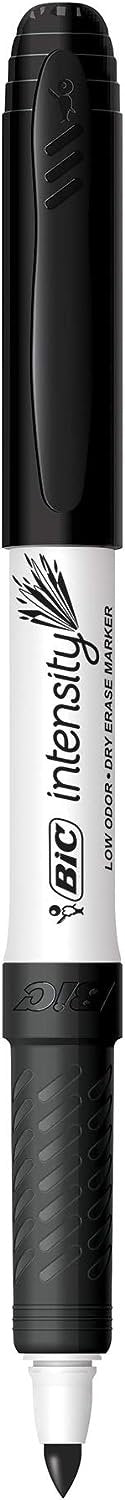 BIC GDEP41-Ast Great Erase Low Odor Dry Erase Markers, Fine Point, Assorted, 4 Dry Erase Markers