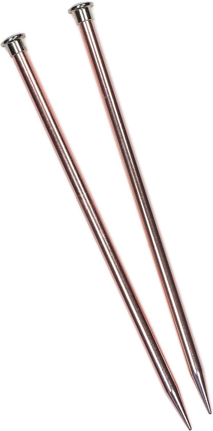 Boye 3216327013M Aluminum Straight Knitting Needles Set, US Size 13, 10" L, 2pcs, Orange