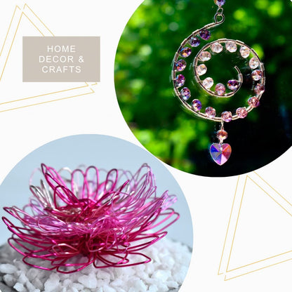 Artistic Wire Colored Copper Wire Spool - Dead Soft Tarnish Resistant 18 20 22 24 26 28 30 32 34 Gauge Wrapping Beading Bendable Craft Wire, Jewelry Making Supplies, Floral Crafting Wire