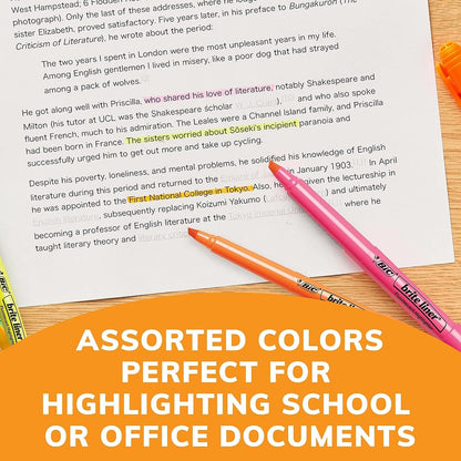 BIC Brite Liner Highlighters Ideal Highlighter Set for Organizing