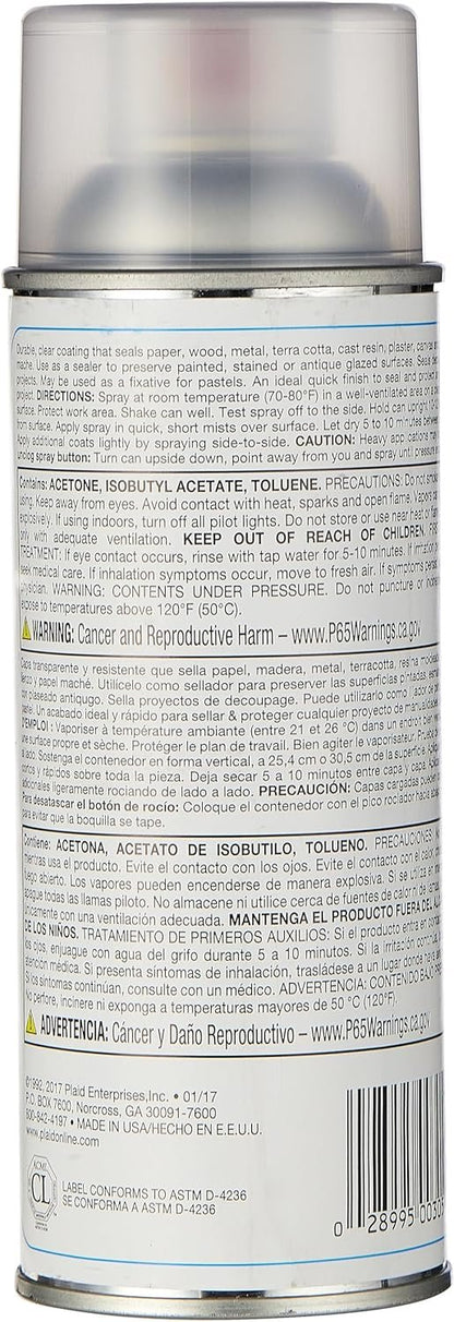 Plaid Patricia Nimocks Clear Acrylic Sealer (12-Ounce), CS200305 Gloss