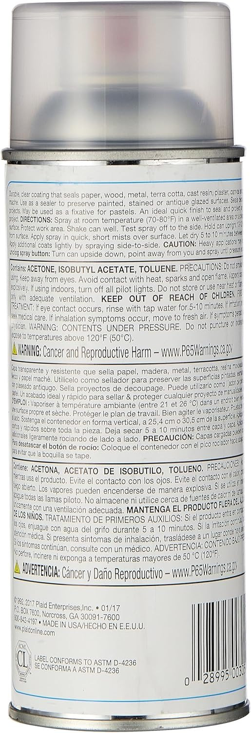 Plaid Patricia Nimocks Clear Acrylic Sealer (12-Ounce), CS200305 Gloss