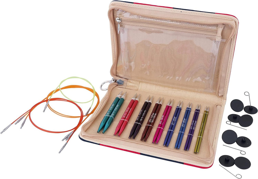 Knitter's Pride Zing Deluxe Interchangeable Needles Set, Multi