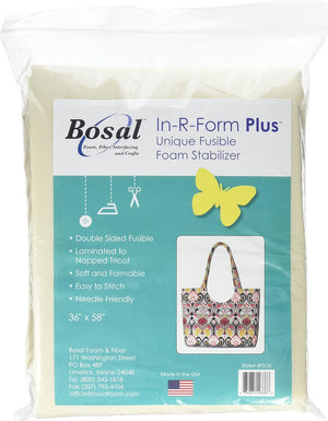 Fun Express Bosal in-R-Form Plus Unique Fusible Foam Stabilizer-36 x 58" |Pack of 1 Stabilizer, 36" x 58", White