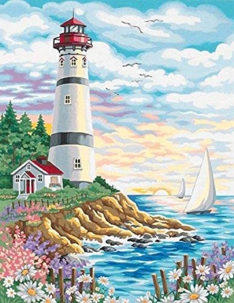 Dimensions Beach Chair Trio Paint by Numbers for Adults, 14'' W x 11'' L