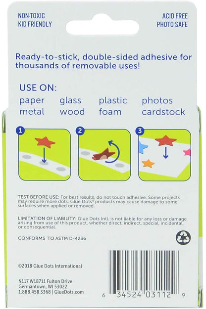 GLUE DOTS INTERNATIONAL 08248 Remove Adhesive Roll,200pc