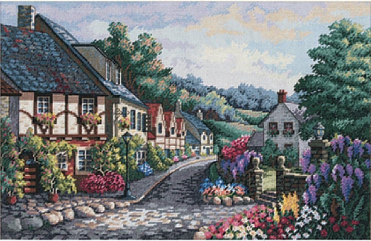 Dimensions Needlecrafts 3817 Counted Cross Stitch, Memory Lane , Gold