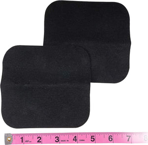 SINGER 00065 Iron-On Patches for Clothing Repair, 5-inch by 5-inch, 2-Count, Black