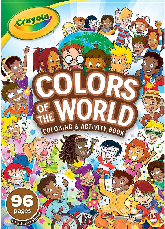 Crayola Colors of the World Coloring Book, Gift for Kids, 96 Pages