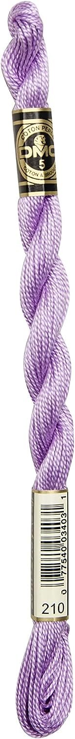 DMC 115 5-210 Pearl Cotton Thread, Medium Lavender, Size 5