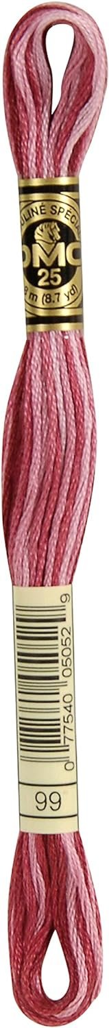 Dmc 6-Strand Embroidery Cotton 8.7yd-Variegated Mauve