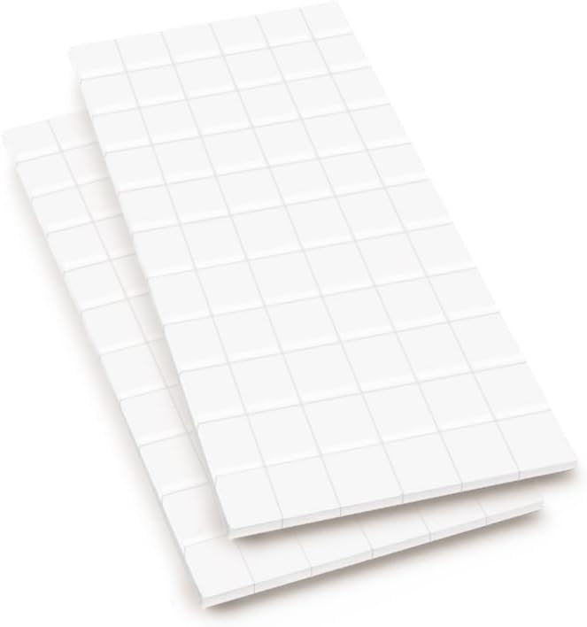 Forever In Time 3D Pop Dots Square Dual-Adhesive Foam Mount, 1/2-Inch, 132 Per Package (PD110) , White