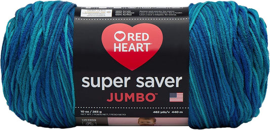 RED HEART Super Saver Jumbo E302C, Macaw, 1446 Foot