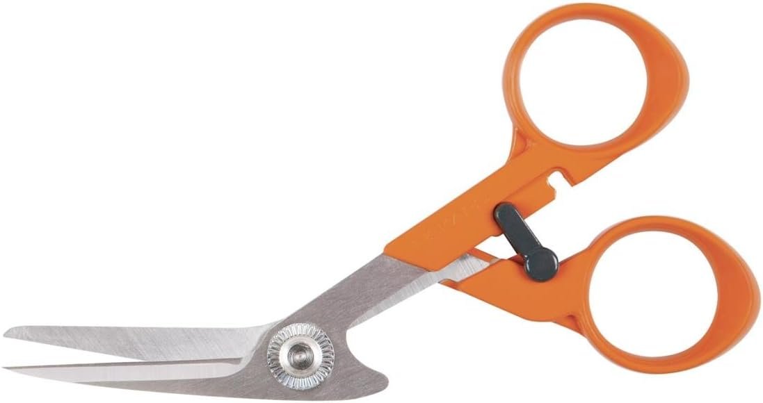 Fiskars 199800-1001RazorEdge Fabric Shears/Seam Ripper for Tabletop Cutting , 5 Inch
