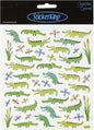 Tattoo King SK129MC-4252 Multi-Colored Stickers-Alligator Fun