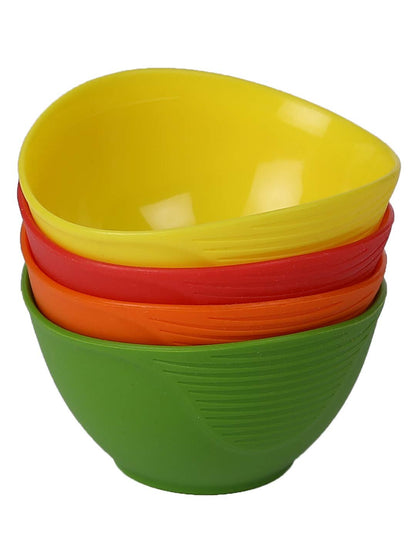 Trudeau Silicone, Set of 4 Pinch Bowls, 3-1/2 by 3-1/2, Multicolor (0990059)