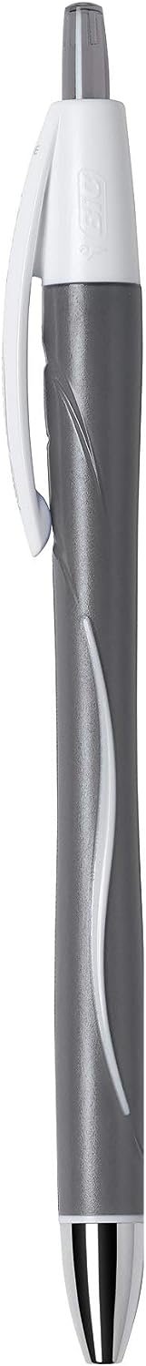 BIC Glide Exact Retractable Ball Point Pen, Fine Point (0.7 mm), Black, Precise Lines For Clean Writing