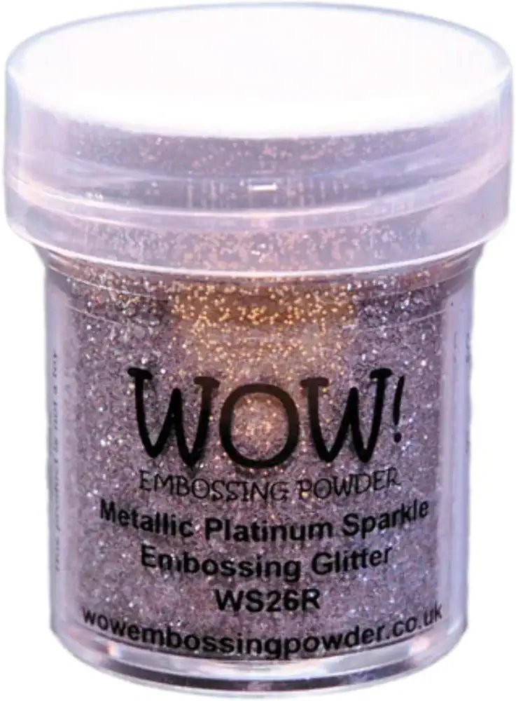 Wow Embossing Powder 15ml-Metallic Platinum Sparkle