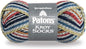 Patons Kroy Socks Yarn Blue Striped Ragg