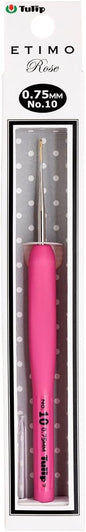 Tulip Needle Company TEL-10E Etimo Rose Steel Crochet Hook-Size 10/.75mm