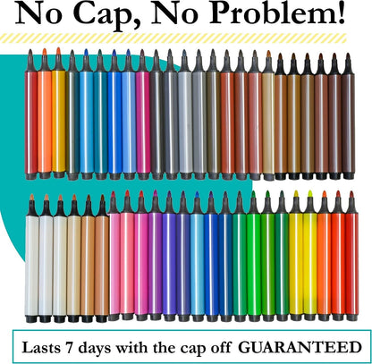 The Pencil Grip Magic Tri Stix, Non-Toxic and Washable Markers For Kids, 24 Assorted Stix Markers, TPG-397