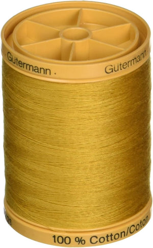 Gutermann Natural Cotton Thread Solids 876 Yds: Gold