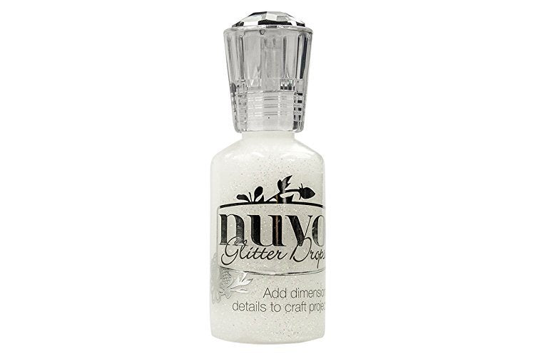 TONIC STUDIOS Nuvo Glitter Drops 1.1Oz-White Blizzard, White Blizzard