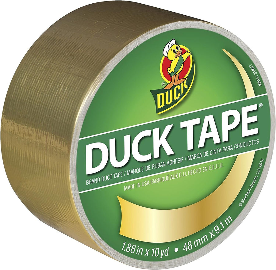 Duck Brand 280748 Duct Tape, Single Roll, Metallic Gold