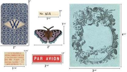 Tim Holtz Idea-Ology 2023 Palette Ephemera Pack & Organic Layers - 2 Item Bundle