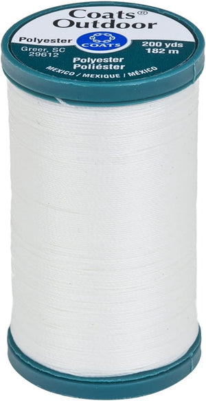 Coats Outdoor Living Thread, 200-Yard, White