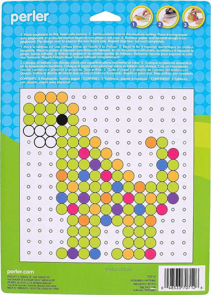 Perler Beads Biggie Beads Pegboards for Kids Crafts, 3 pcs
