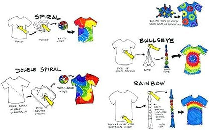 Jacquard Procion MX Dye 8 Color Set - Cold Water Dye - 2/3 oz - Permanent and Washfast Fiber Reactive Dye