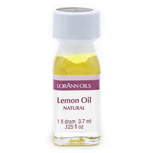 LorAnn Lemon Oil SS, Natural Flavor, 1 dram (.125 fl oz - 3.7ml - 1 teaspoon) - Twin pack