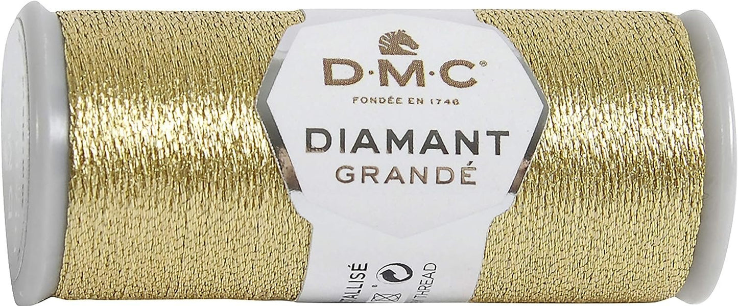 DMC Diamant Grande Metallic Thread 21.8yd-Light Gold -381-G3821