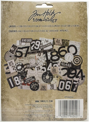 Tim Holtz Idea-ology LAYERS URBAN 65/PKG