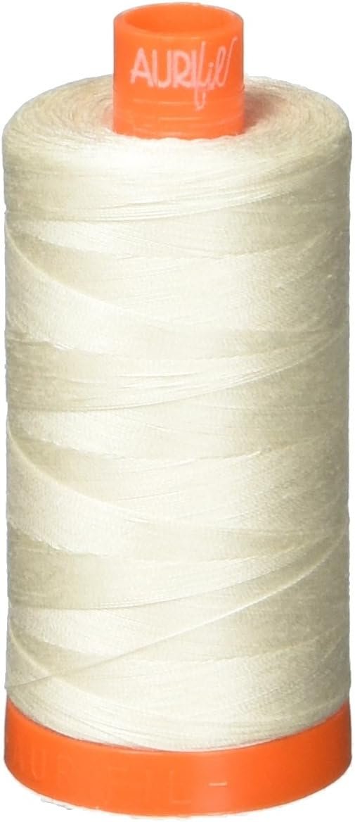 Aurifil A1050-2311 Mako Cotton Thread Solid 50WT 1422Yds Muslin