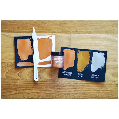 Simon Hurley Create. Metallic Lunar Paste Bundle -Gold Rush, Silver Lining and Refined Copper 2023 Release 2 oz Jars