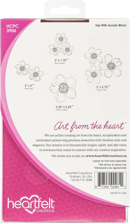 Heartfelt Creations HCPC-3906 Cling RUBBR STMP Set, Wild Rose -Small Rose