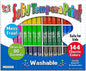 The Pencil Grip Kwik Stix Tempera Paints, Tempera Paint Pens, Super Quick Drying, 144 Assorted Classic Colors, Class Set- TPG-644