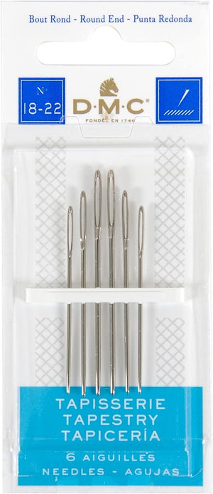 DMC 1767-18/22 Tapestry Hand Needles, 6-Pack, Size 18/22