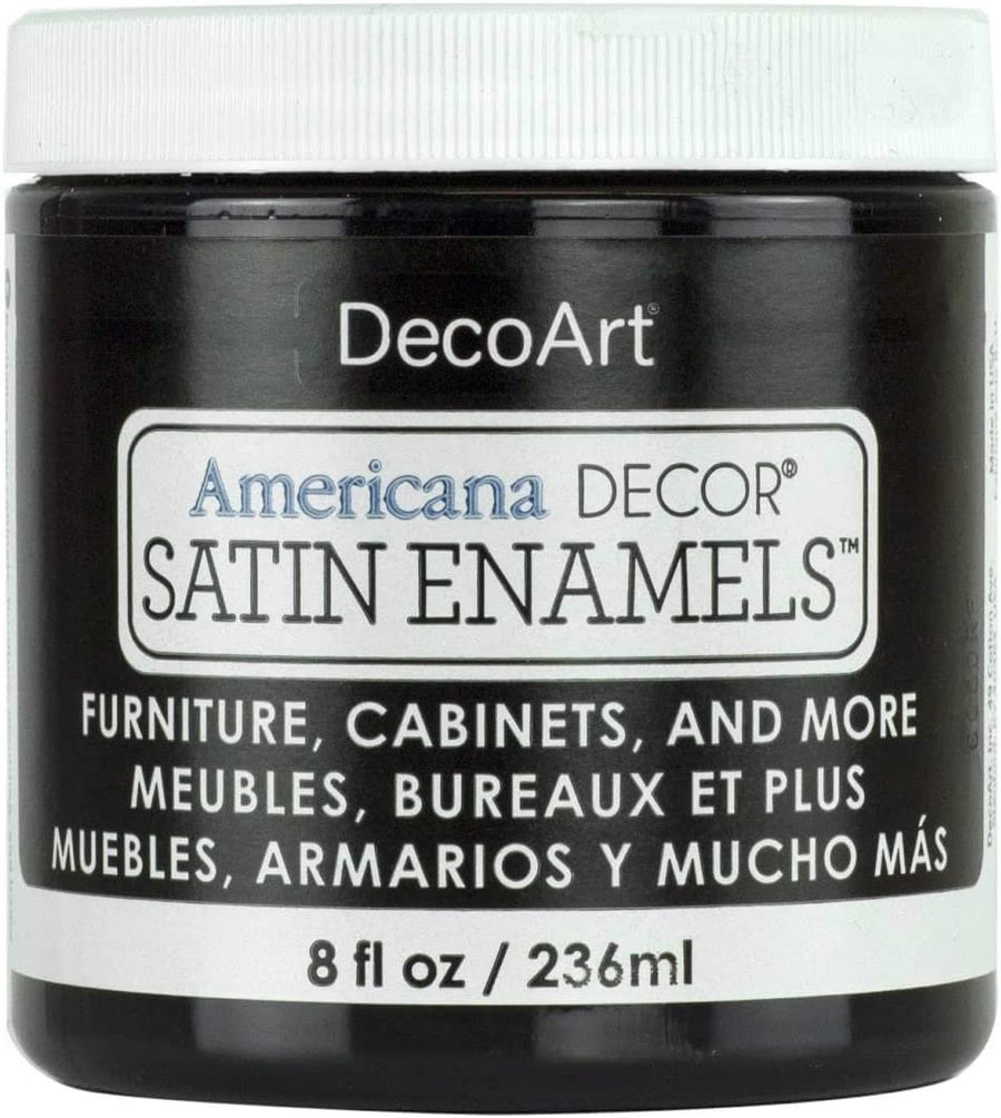 DecoArt Americana Decor Satin Enamels Acrylic Paint, Grey Taupe, ADSA19, 8 fl oz, Jar