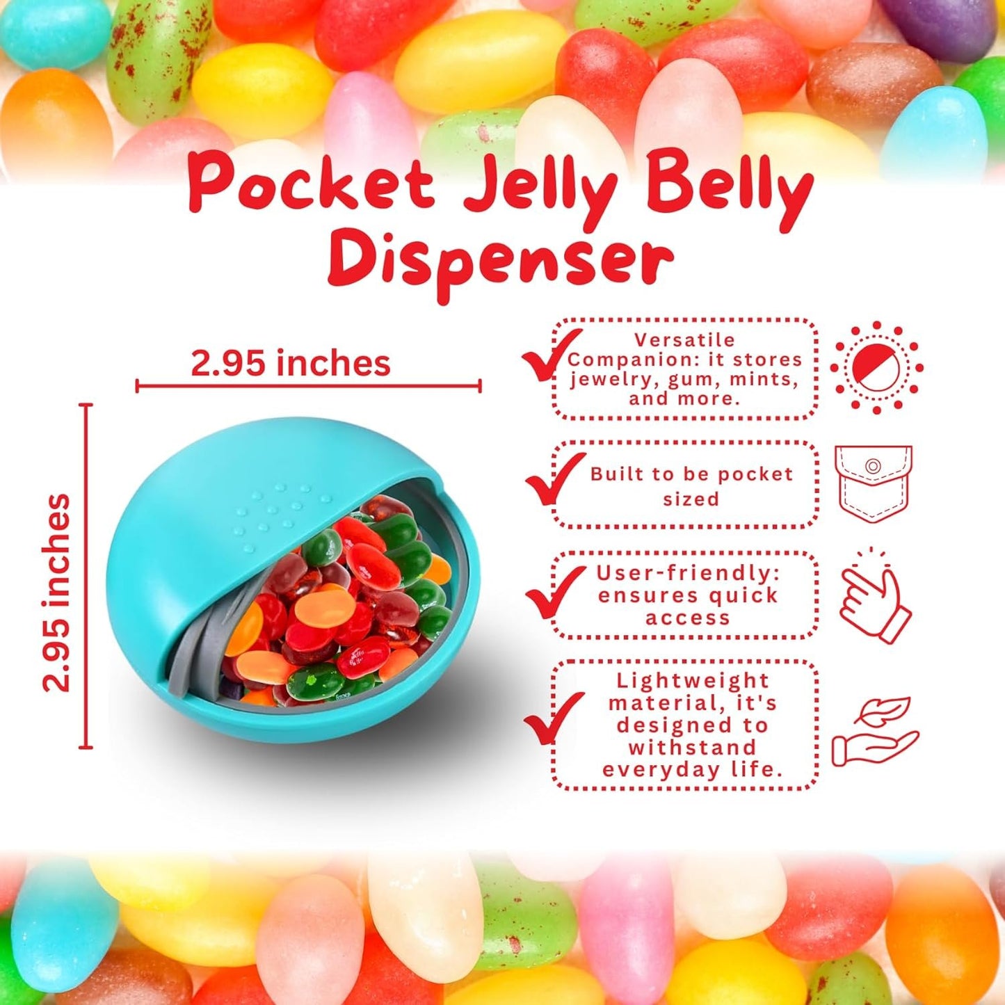 Jelly Belly Bean Boozled Fiery Five (3 pack) and Mini Candy Disepenser (7.5cm x 2.5cm) - Includes 3 bags of 1.9 oz Fiery Five Jellybeans Candy and Small Travel Case for Athletes, Runners, Travel