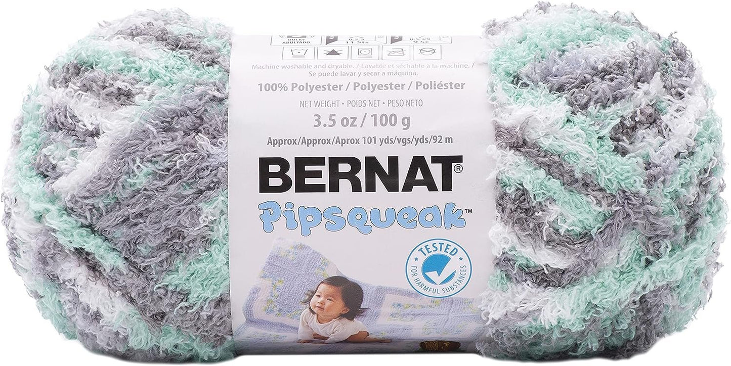 Bernat Yarn PIPSQUEAK Berna, Seaspray Variegated