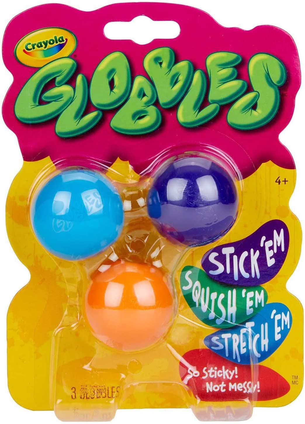 Crayola 74-7291 Globbles 3 in a Package, Assorted Colors