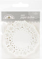 DOODLEBUG Mini Doilies (75 Pack), Lily White